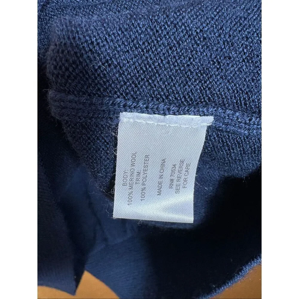 Orvis mens elbow pads merino wool sweater size XL
